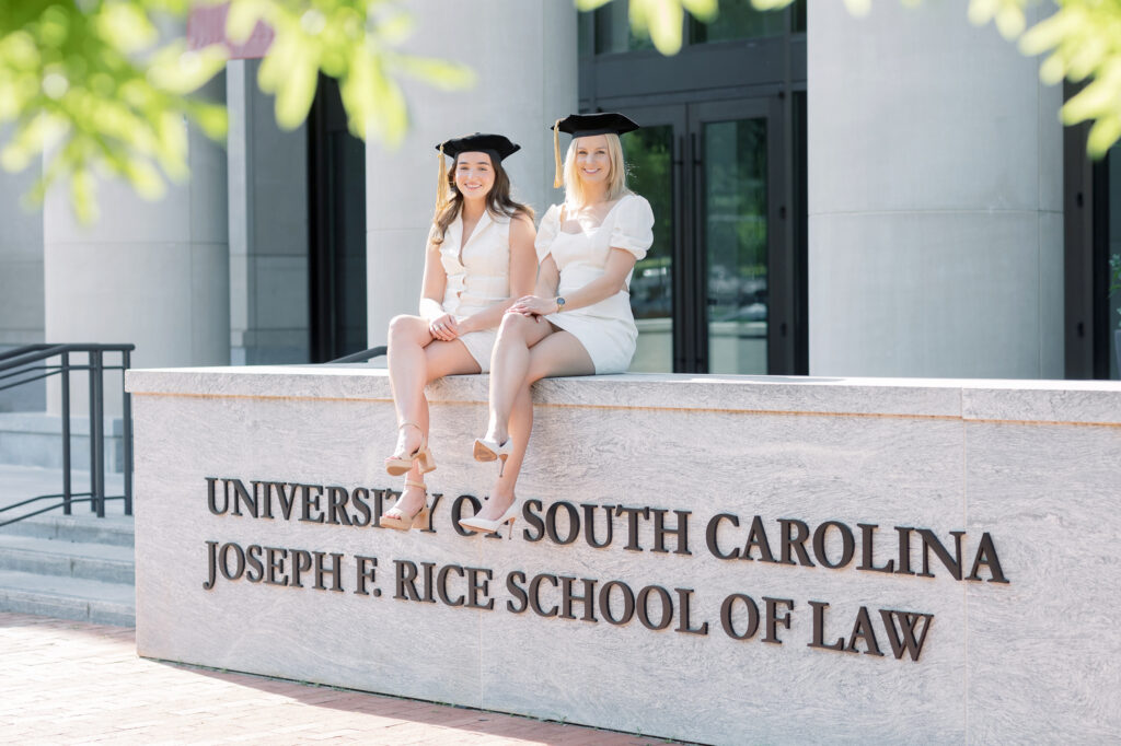 Senior photos photographer near me | Law students at the University of South Carolina at graduation