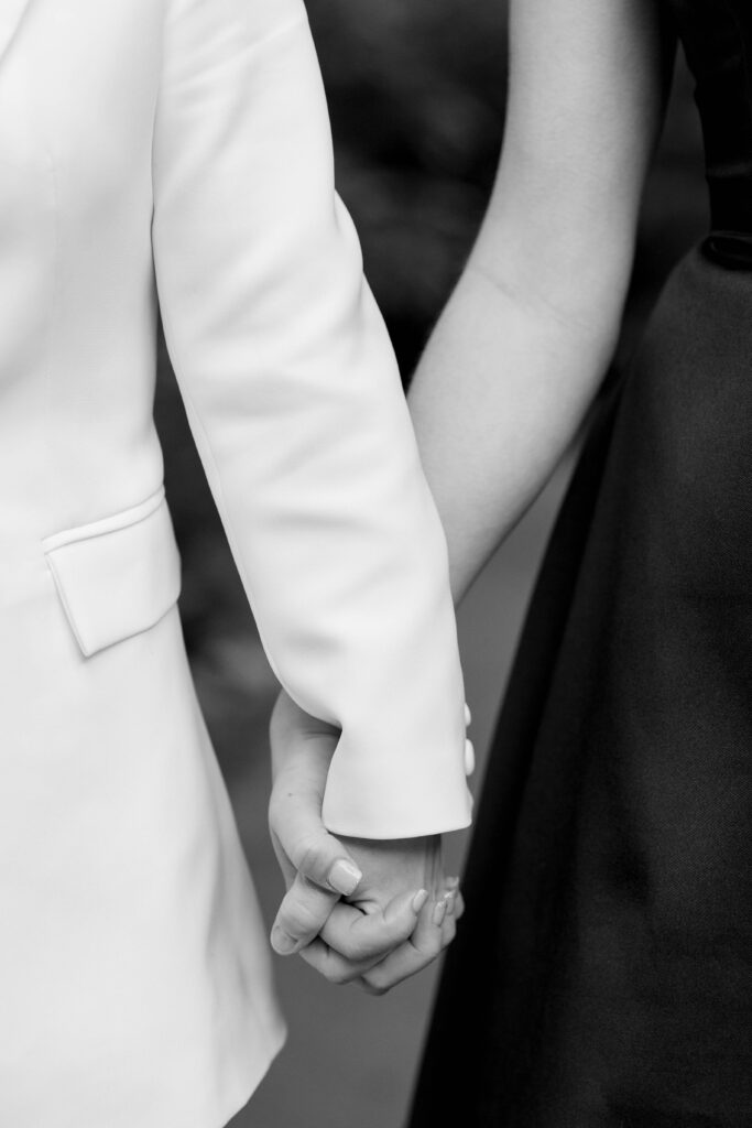 south carolina photographer |  two brides holding hands