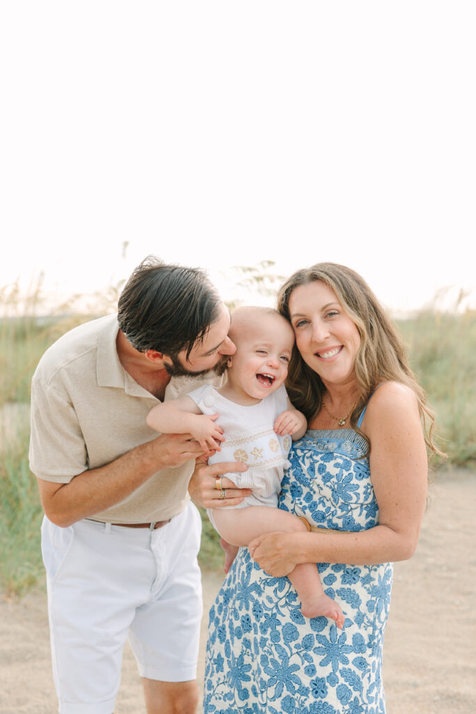 South Carolina Photographer | Light and Airy Film | Stee Garman Photography | Photo of family at the beach