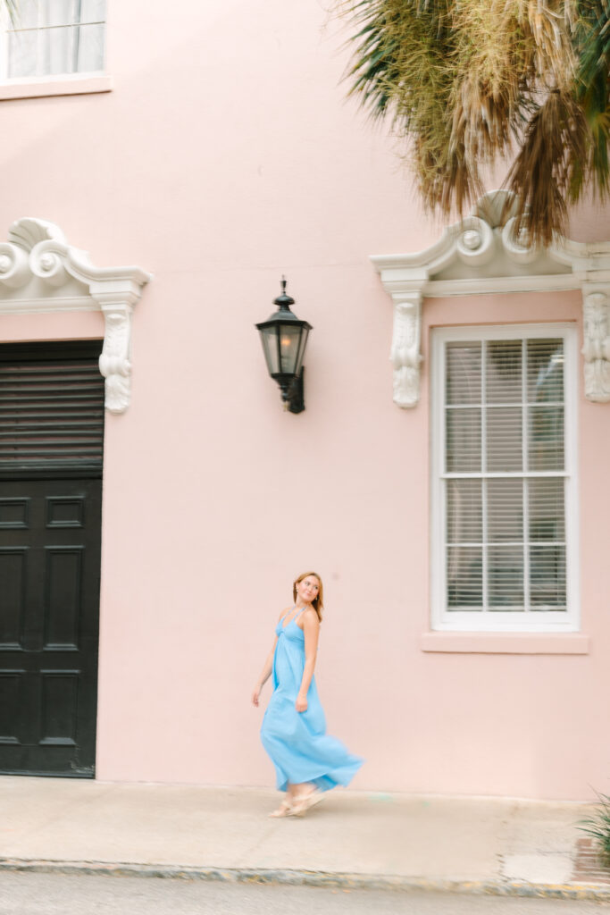 South Carolina Photographer | Light and Airy Film | Stee Garman Photography | Senior walking in charleston sc