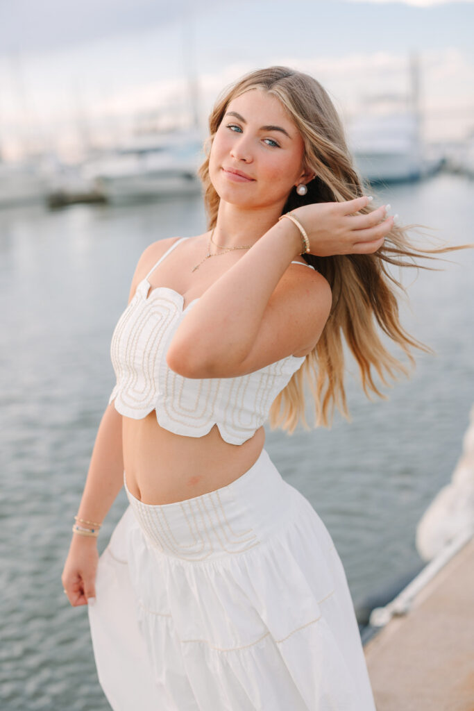 Senior photography at Waterfront Park in Charleston, South Carolina photographed by Stee Garman Photography.
